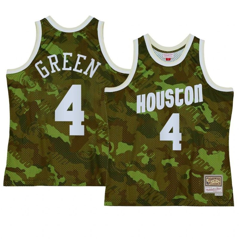 jalen green jersey ghost camo green hardwood classi