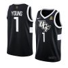 jayhlon young black jersey college basketball away