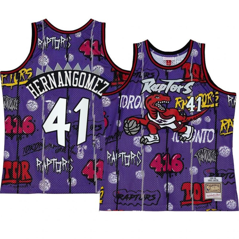 juancho hernangomez jersey slap sticker purple retro yythk