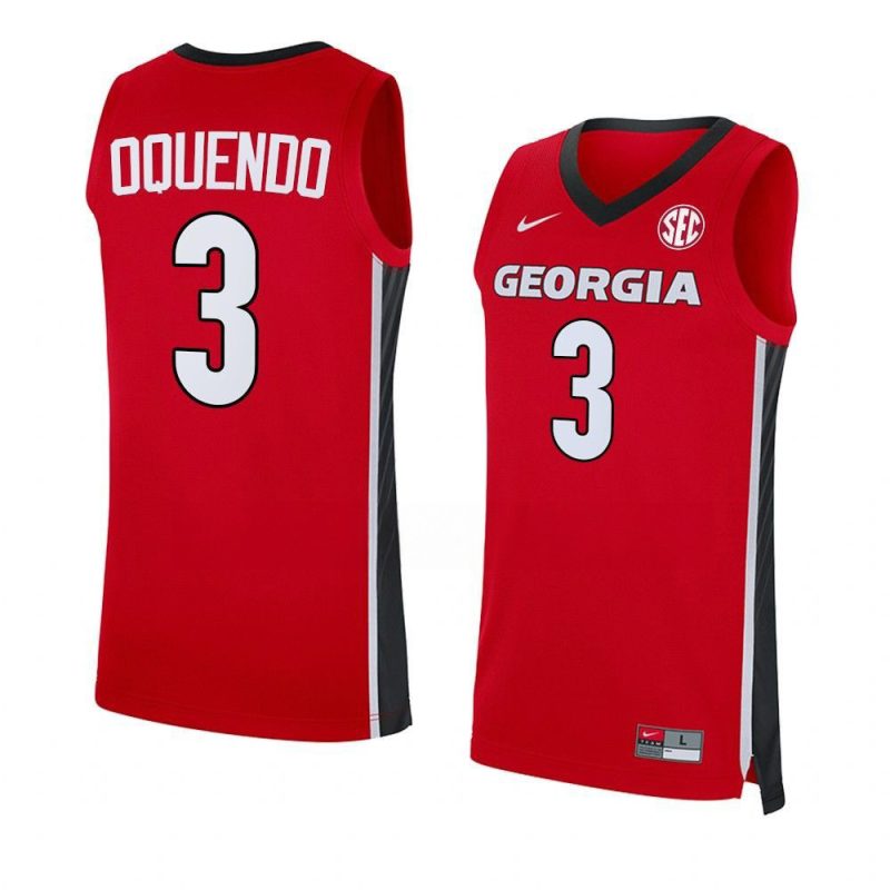 kario oquendo red jersey away basketball replica 20