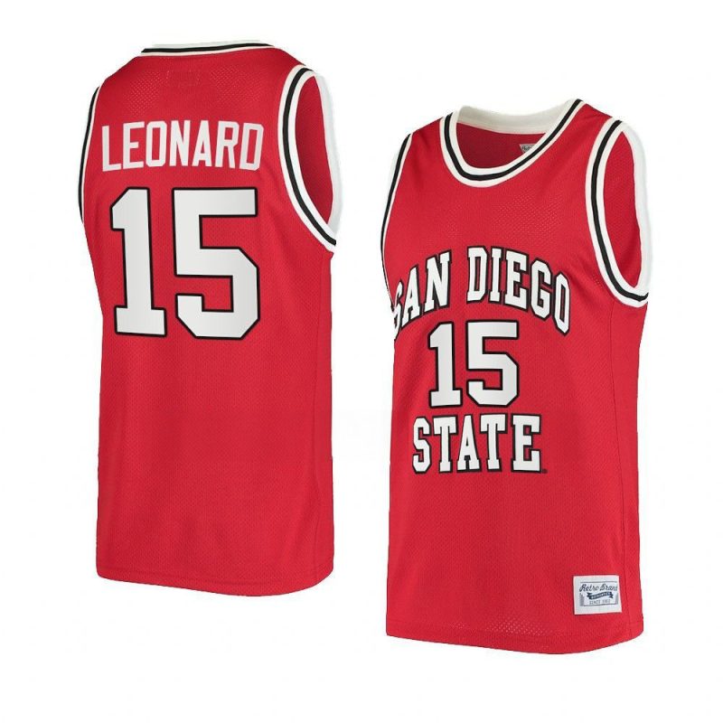 kawhi leonard alumni jersey retro basketball red