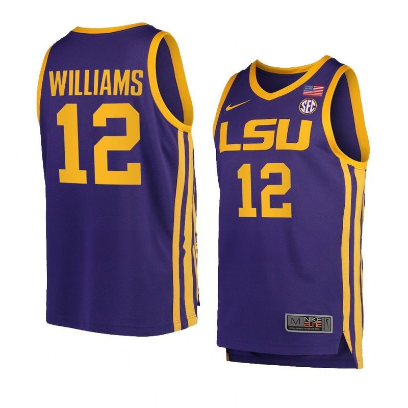 kj williams purple jersey college basketball replica yythk