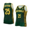 lauren jackson women basketball jersey indigenous green
