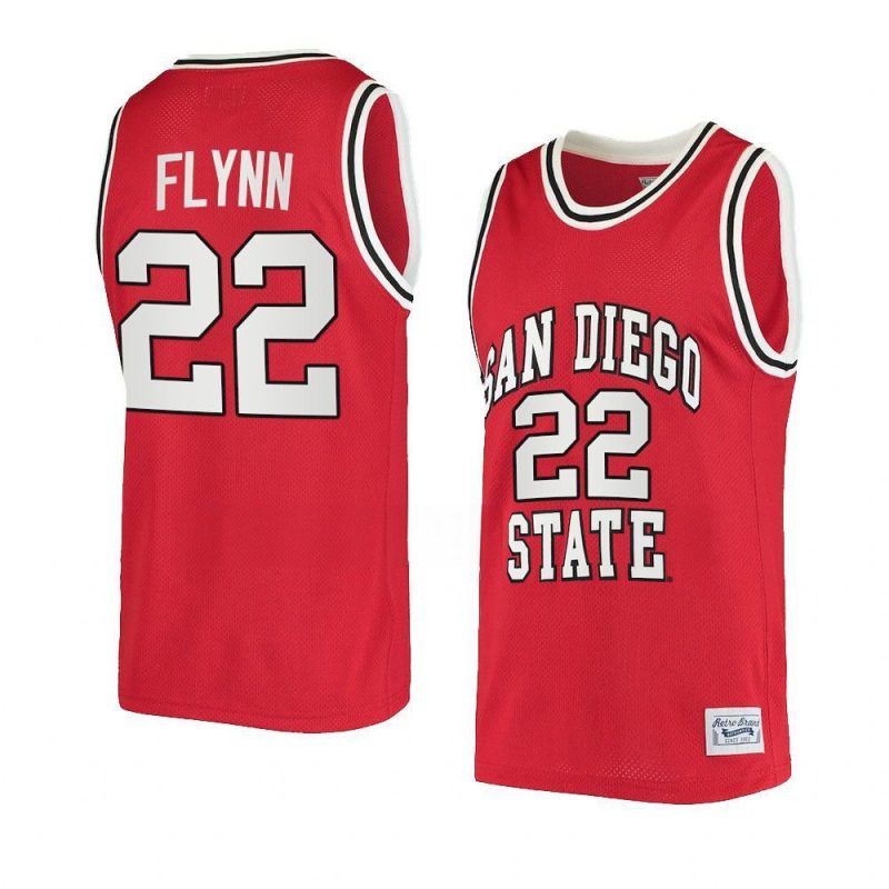 malachi flynn alumni jersey retro basketball red