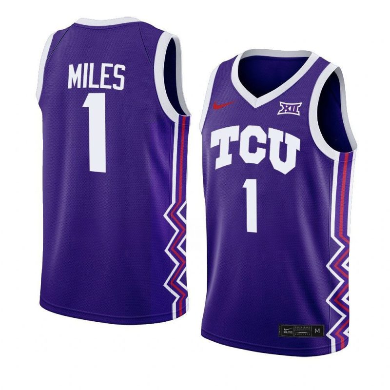 mike miles jersey away basketball purple 2022 23