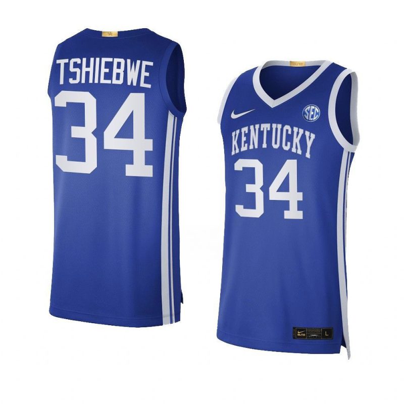 oscar tshiebwe royal jersey throwback basketball go yythkg