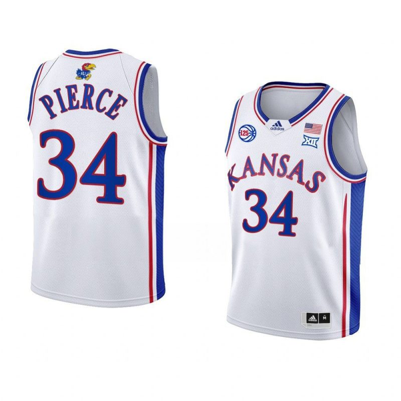 paul pierce kansas jayhawksjersey college basketball white