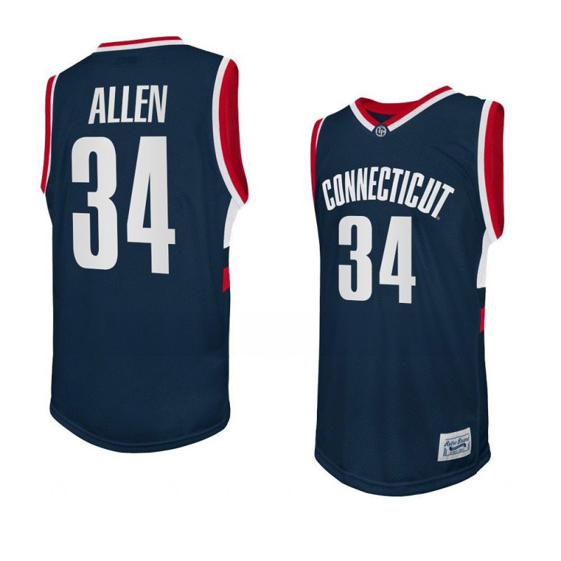 ray allen alumni jersey retro basketball navy