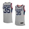 samson johnson limited jersey alternate basketball gray