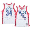 shaquille o neal jersey west authentic white hardwood yyth
