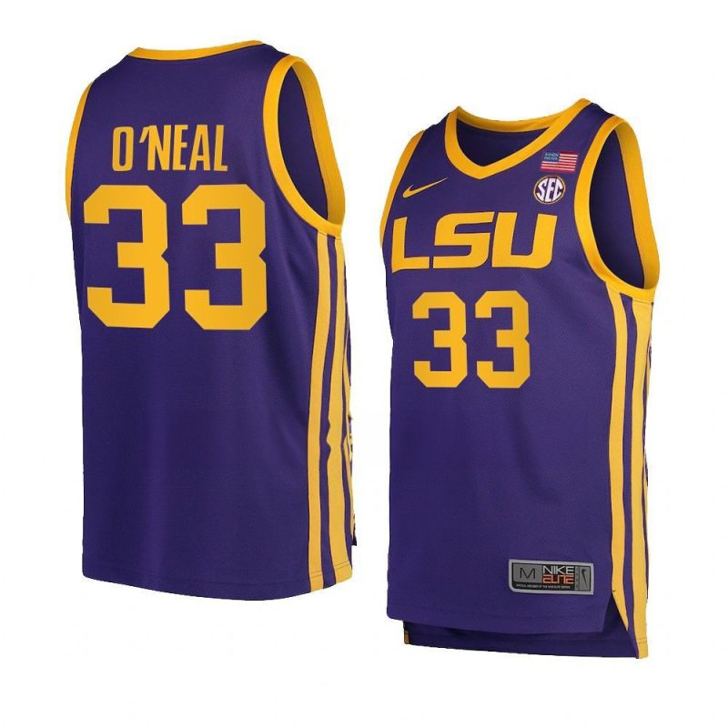shaquille o neal purple jersey college basketball replica