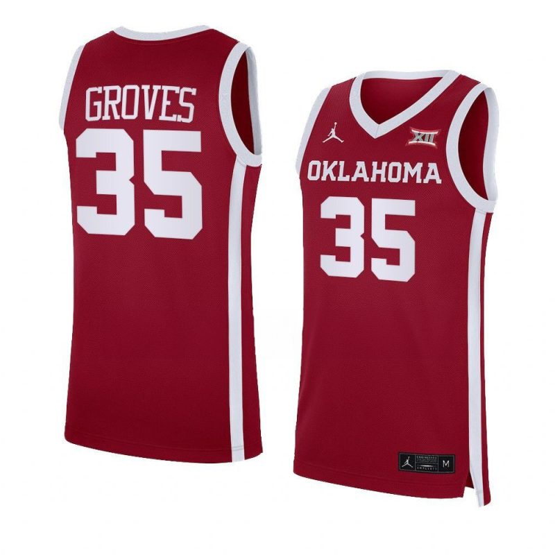 tanner groves replica jersey away basketball crimson yythk