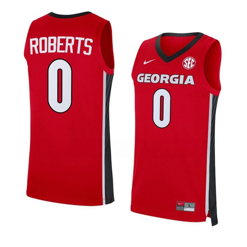 terry roberts red jersey away basketball replica 20