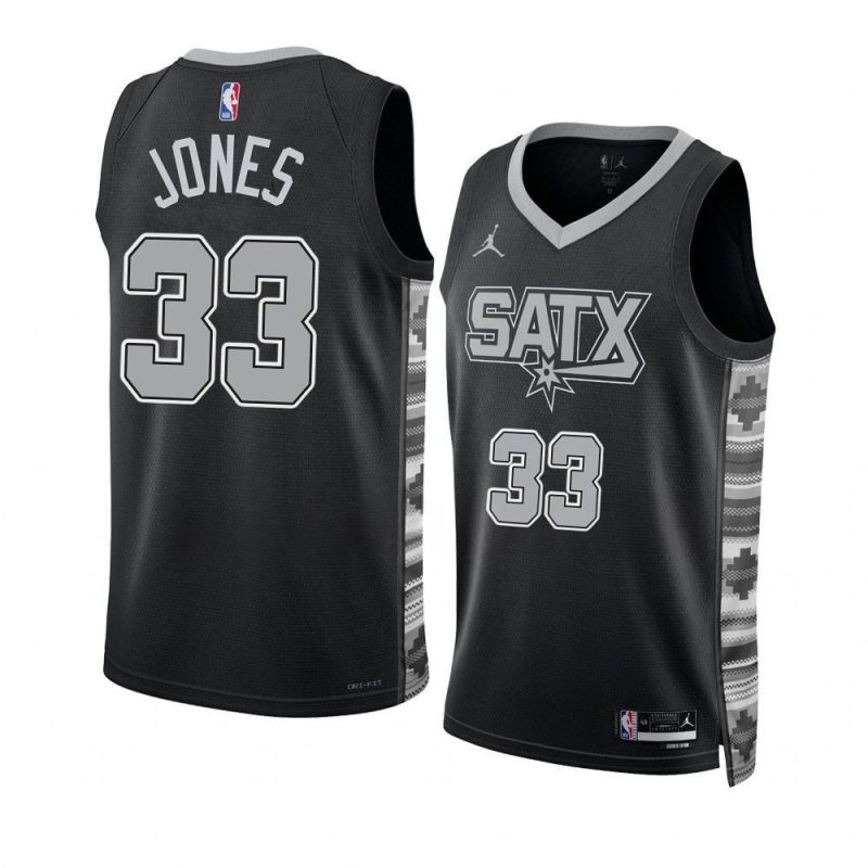 tre jones spursjersey 2022 23statement edition