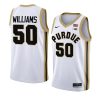 trevion williams jersey college basketball white 2022 yyth