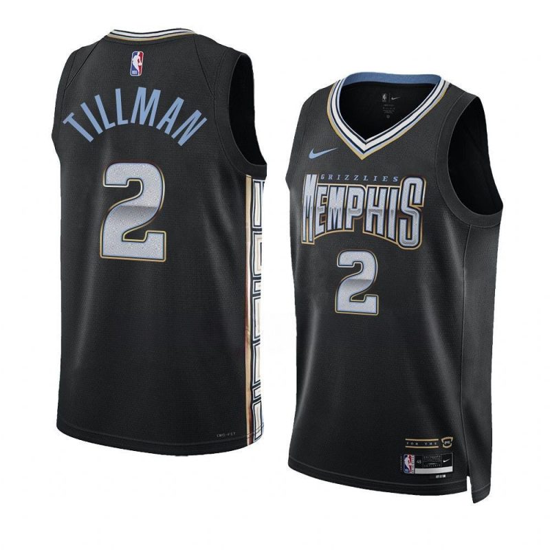 xavier tillman grizzliesjersey 2022 23city edition blacksw