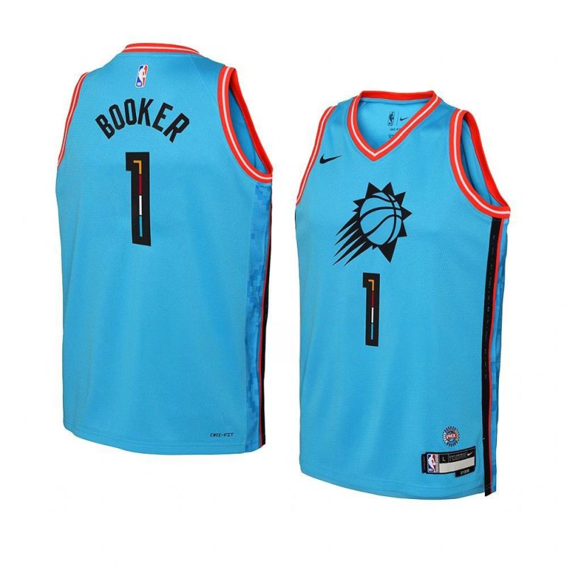 youth devin booker suns turquoise city edition jers