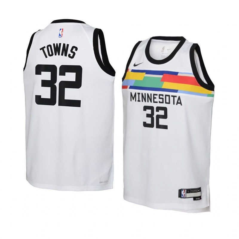 youth karl anthony towns timberwolves white city ed