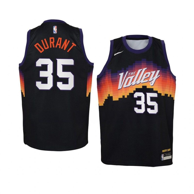 youth kevin durant suns black valley city jersey