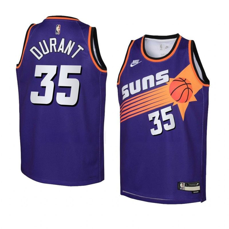 youth kevin durant suns purple classic edition jers