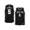 youth spurs dejounte murray icon black jersey
