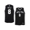 youth spurs patty mills icon black jersey